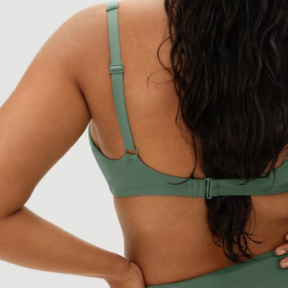 NWT Everlane The Square-Neck Bikini Top in Herb - Picture 8 of 8